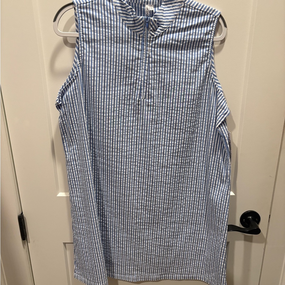 Blue and White summer   Dress
